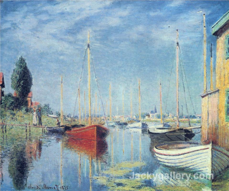 Argenteuil. Yachts by Claude Monet paintings reproduction